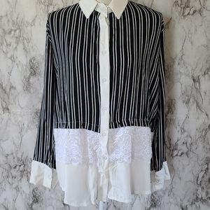 Bambina Mia striped button down size large